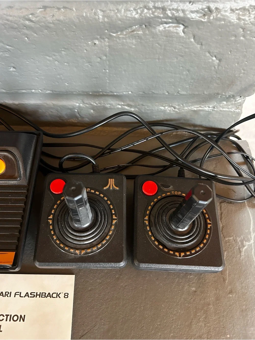 Flashback Classic Console – Black with Orange Buttons